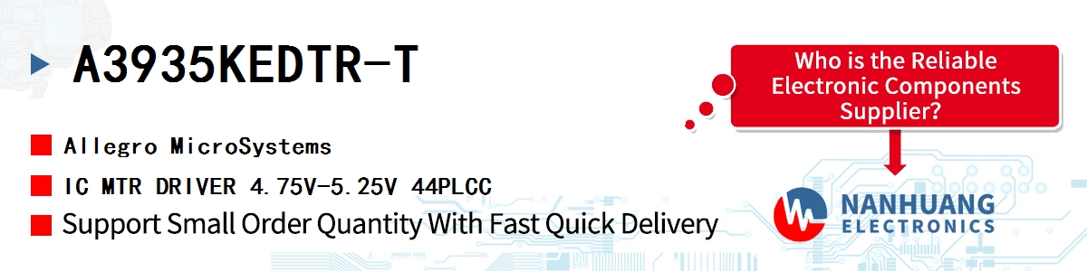 A3935KEDTR-T Allegro MicroSystems IC MTR DRIVER 4.75V-5.25V 44PLCC