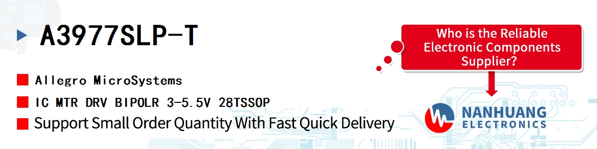 A3977SLP-T Allegro MicroSystems IC MTR DRV BIPOLR 3-5.5V 28TSSOP