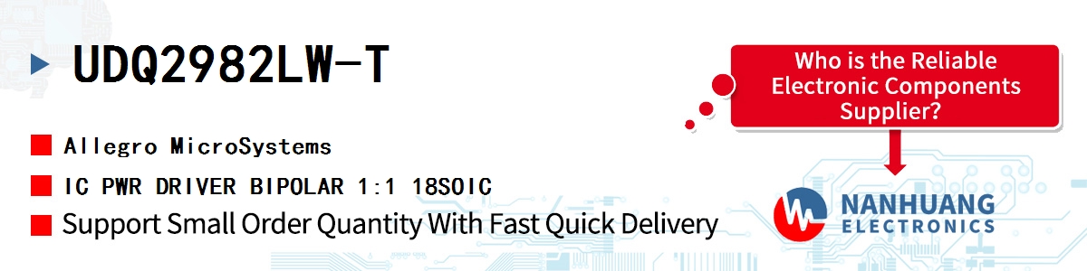 UDQ2982LW-T Allegro MicroSystems IC PWR DRIVER BIPOLAR 1:1 18SOIC